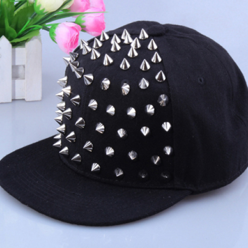 Fashion Punk Rivets Hip Hop Flat Caps