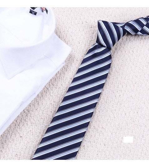 Classic Men Tie Stripe Dot Solid Grid