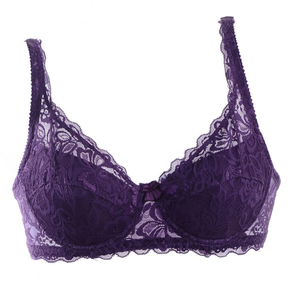 Padded Lace Sheer Bra