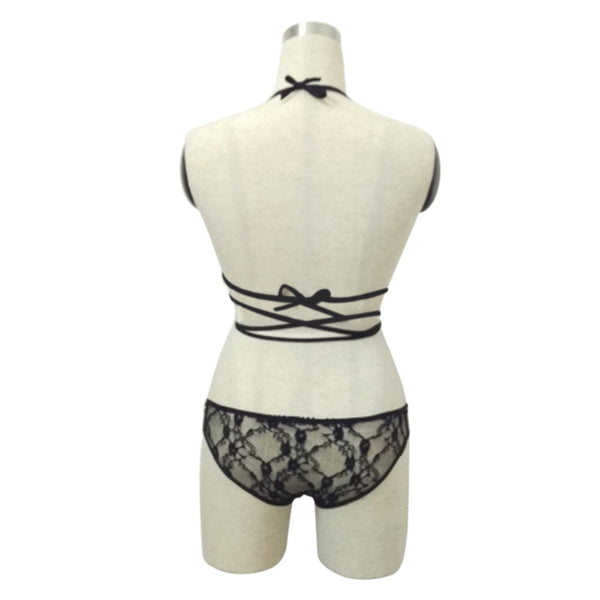 Underwear Set Embroidery Lace Bandage