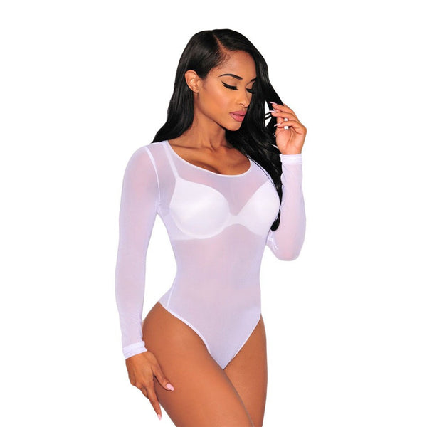 Long Sleeve Mesh Bodysuit