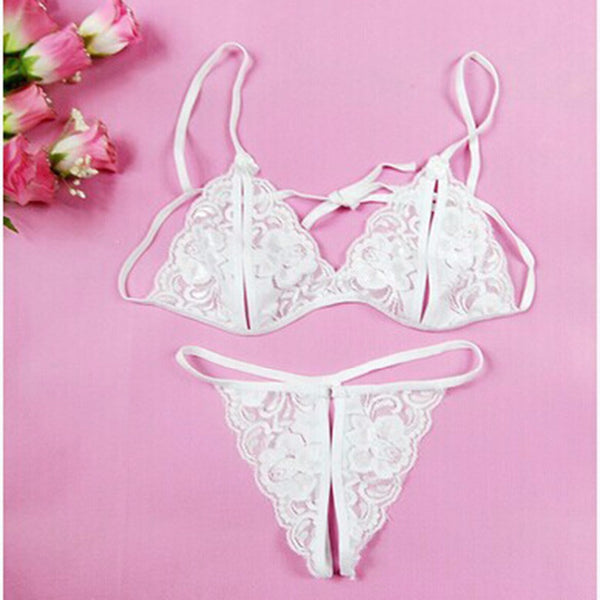 Sexy Bra Set Lace Holo Underwear