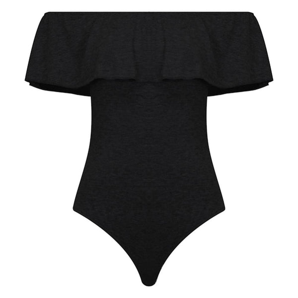 Sexy Ruffles Women Bodysuit Crop
