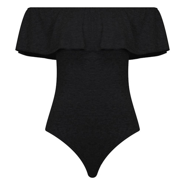 Sexy Ruffles Women Bodysuit Crop