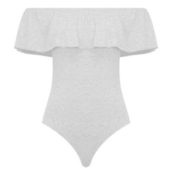 Sexy Ruffles Women Bodysuit Crop