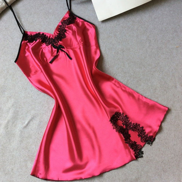 Sleeveless Nighties V-neck Nightgown