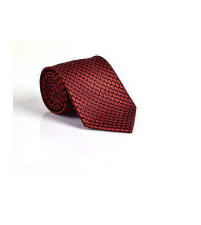 Jacquard Woven Red Neckties