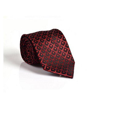 Jacquard Woven Red Neckties