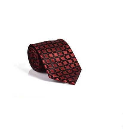 Jacquard Woven Red Neckties