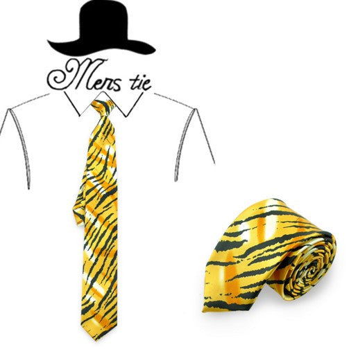 Zebra Stripe Yellow Neckties